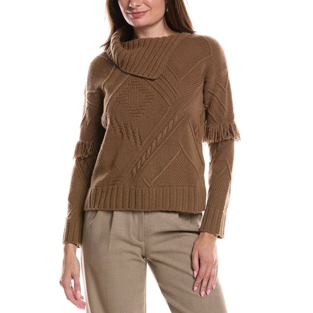 Max Mara Womens  Mastro Wool Sweater, Brown